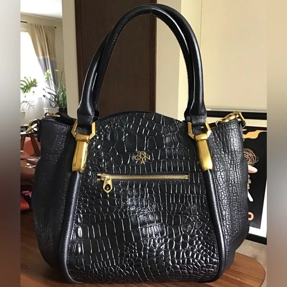 Oryany Croc Embossed LeatherSatchel NWOT